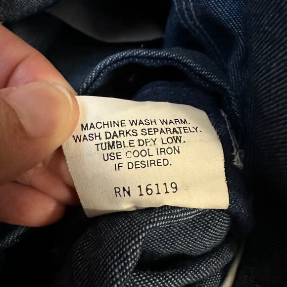 Vintage BIG MAC Square Bak Bib Overalls Blue USA Dungaree Carpenter - Picture 13 of 16